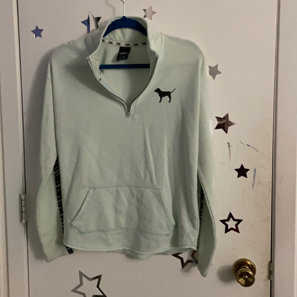 Pink quarter zip hoodie